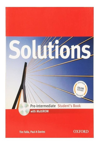 Solutions   Pre Intermediate   Students Book: Solutions   Pre Intermediate   Students Book, De Davies, Paul. Editora Oxford, Capa Mole, Edição 1 Em Inglês