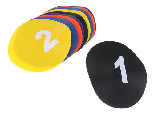 10 Piezas De Discos Multicolores Para Entrenamiento