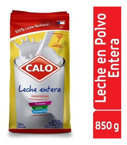 Leche En Polvo Instantane Sb 26%mg Calo 850gr(3 Unidad)super