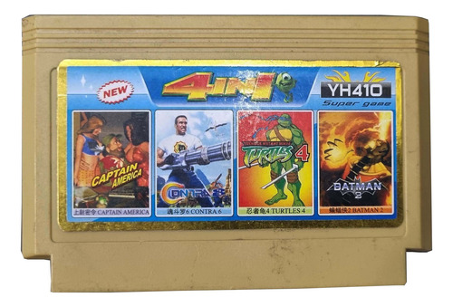 4 In1 | Yh-410 /captain America Cartucho Famili | 8 Bit Game