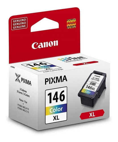 Cartucho Tinta Original Canon Cl146xl Cl-146xl Mg2410 Mg2910