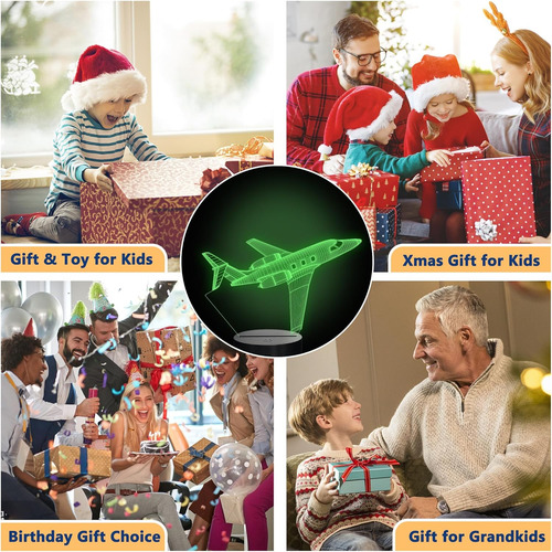 Regalos De Avión Para Niños, Hombres, Luz Nocturna De Avión,