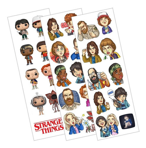 Plancha De Stickers De Series Stranger Things Netflix Eleven