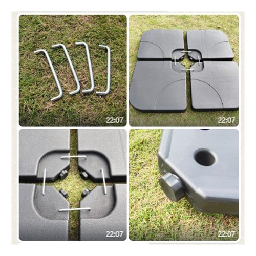 Base Para Ombrelone Lateral 4 60 Litros Água Areia Amz