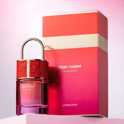 Perfume Para Ella Dulce Perfume Aromante Femenino Afrutado Dulce y de Vainilla Fresca Lonkoom Fiery Charm Floral Fruity Para Mujer 50 Ml