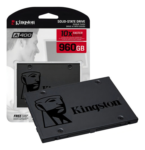 Unidad de estado sólido Kingston SA400S37/960 GB de alta definición - A400 2.5 SATA 3