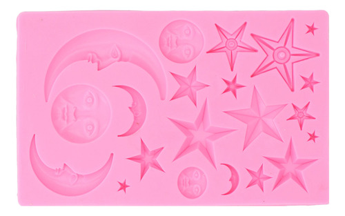 Moldes De Silicona Para Fondant Sun Moon Star Cake