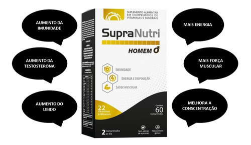 Vitamina Para Homem C/ 60cpr Supranutri Homem 