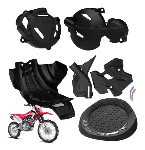 Kit Proteção Crf 250f Motor Quadro Tampas Do Motor Anker