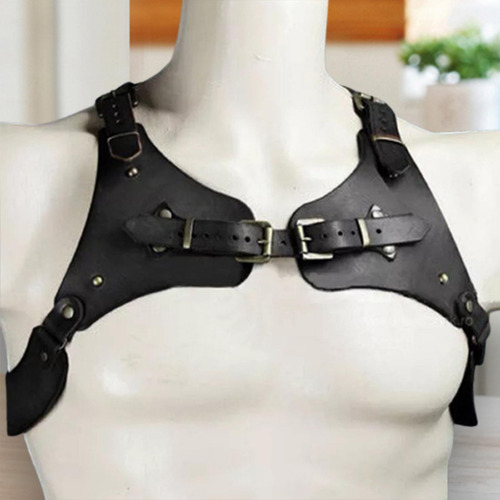 Arnés Corporal Para El Pecho Medieval, De Hombro De Cuero