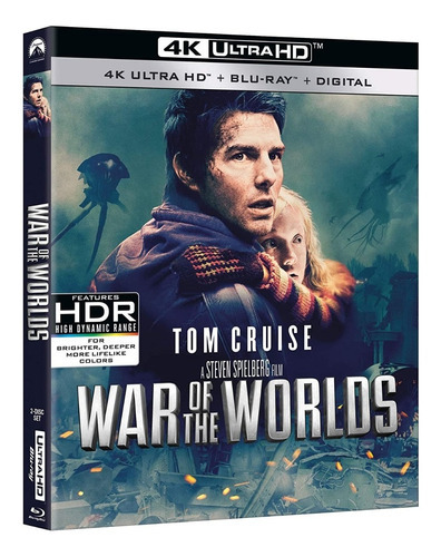 Blu Ray 4k Ultra Hd Guerra Dos Mundos - Dub/leg Lacrado Luva
