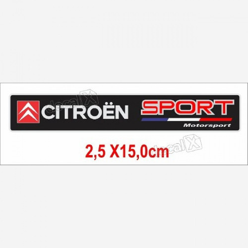 Emblema Adesivo Resinado Citroen Motorsport Res3 Fgc