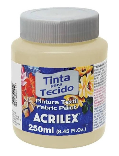 Tinta Para Tecido 250ml Ref 834 Palha Acrilex