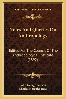 Libro Notes And Queries On Anthropology: Edited For The C...