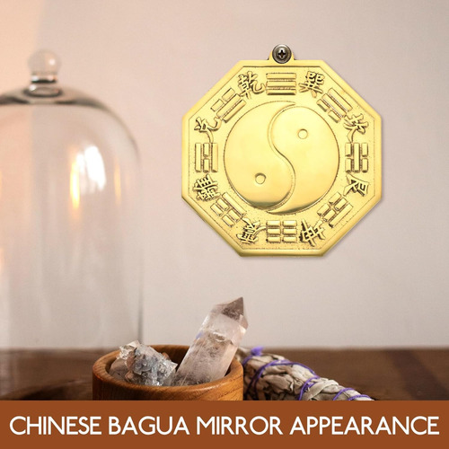 Feng Shui Ji Espejo Chino Bagua Cobre Decoración Tradicional