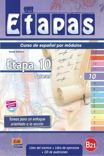 Etapa 10. Tareas - Libro Del Alumno, De Serralde, Berta. Editorial Edinumen, S.l., Tapa Blanda En Español