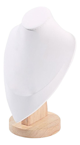 Soporte De Busto De Joyería De Maniquí, Madera M Blanco M