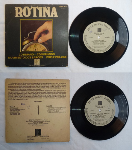 Discos Marcus Pereira Compacto Vinil Rotina 74 Eduardo Conde