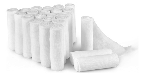 D&h Medical Paquete De 24 Rollos De Gasa De 2 Pulgadas X 4.1