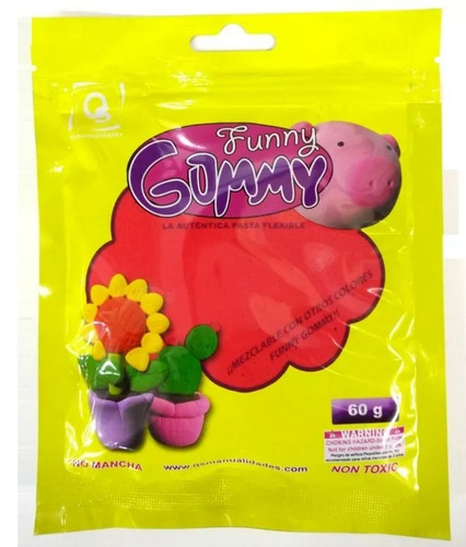 3x Masita Mágica - Masilla Moldeable Goma Eva Slime Niños