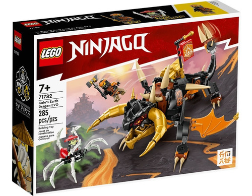 Lego® Ninjago - Dragón De Tierra Evo De Cole (71782) Cantidad de piezas 285