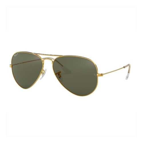 Anteojos Lentes Sol Ray-ban Aviador Polarizado  55 - Small +