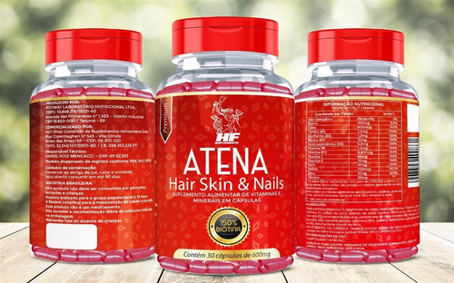 Imagem 3 de 6 de 4x Atena Vitamina Para Unhas Fracas E Reduz Queda De Cabelo
