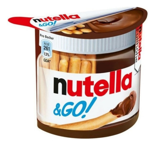Nutella Go Creme De Avelãs E Biscoito Palito Importado