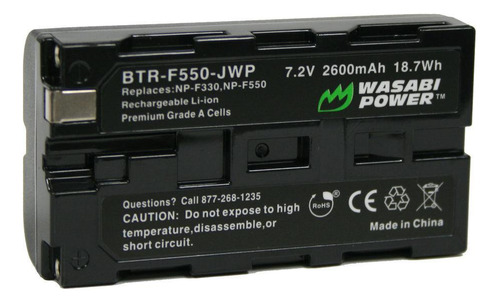 Batería Wasabi BTR-F550 para Sony NP-F530/NP-F550, 6 K Pro