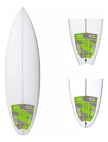 Deck Prancha De Surf Termo Fresado Pipeline Verde Wet Dreams