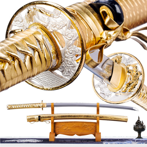 Espada Samurái Japonesa De Mano Para Cortar Bambú Con Funda
