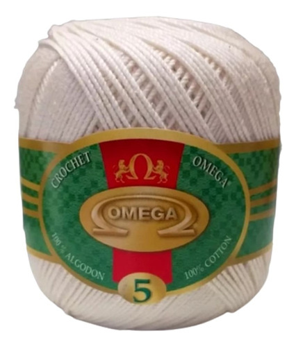 Hilo Crochet Omega, #5 Bola De 50g