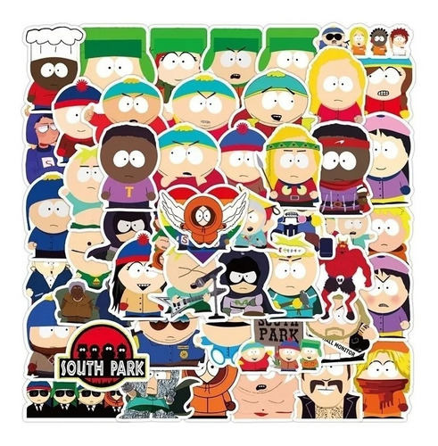 Imagen 2 de 4 de South Park - Set 50 Stickers / Calcomanias / Pegatinas