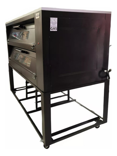 Horno De 6 Charolas 45 X 65 Cm Para Pizza Piedra Volcánica