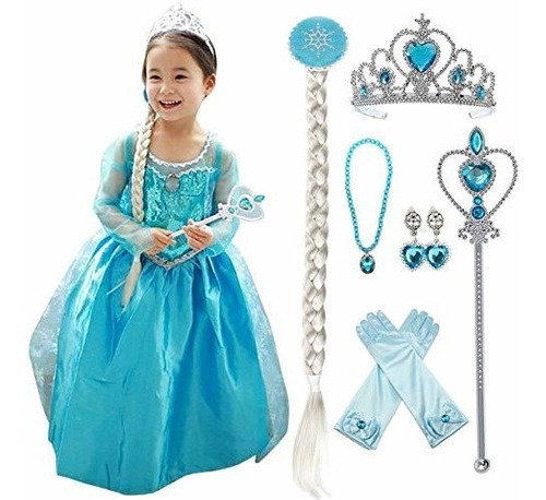 Loel Princess Inspired Girls Snow Queen Party Dress Dress (1