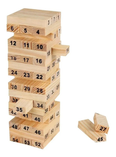 Juego Jng Familiar 54 Piezas Juego Diversion Madera Dados