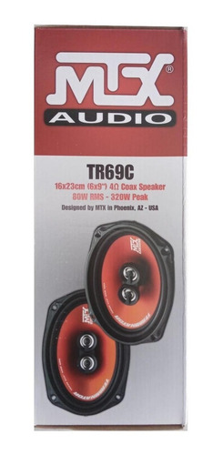 Bocinas Coaxiales 6x9 320watts Mtx 4 Ohms Tr69c Terminator