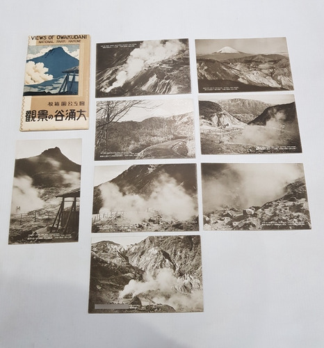 Antiguas Postales Japón Pre Guerra Hakone Lote X 8 Mag 59046