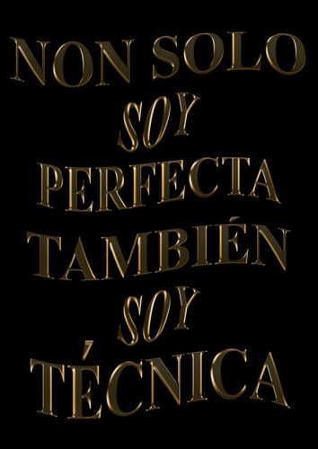 Libro: Non Solo Soy Perfecta, También Soy Técnica: Agenda