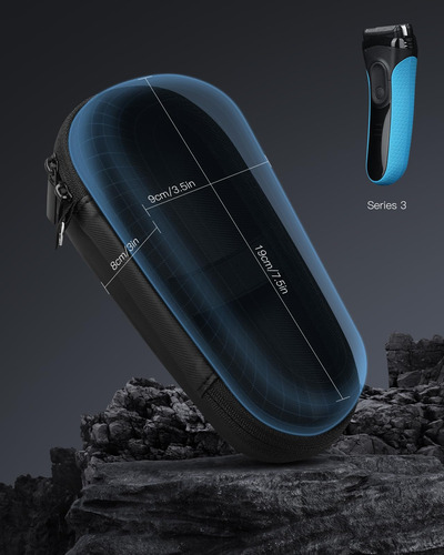 Funda Para Rasuradora Electrica Impermeable Resistente Negro