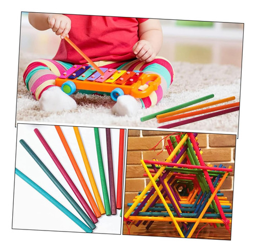 Juego De 50 Unidades De Palillos De Color, Herramientas De M