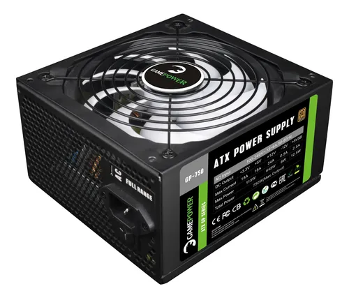 Fuente Poder Pc Gamepower Gp-750 750w 80 Plus Bronze Atx