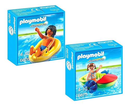 Playmobil Para Agua Combo Botes Original Scarlet Kids 