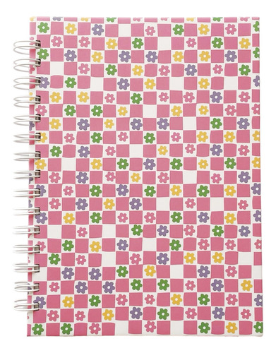 Cuaderno Tapa Dura A5 Modelo Psicodelica Rosa Librodeunviaje