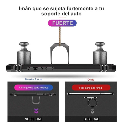 Funda Case Para Moto G31 Con Anillo Soporte Uso Rudo
