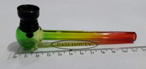 Imagen 6 de 7 de Pipa Pyrex Borosilicato Metal Filtro 12cm D&k Dengke Rasta