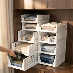 Heemli Organizador Guarda Roupa Dobrável Gaveta Branco