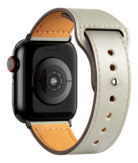 Correa Manilla Pulso Cuero Genuino Band Apple Watch 38 A 45