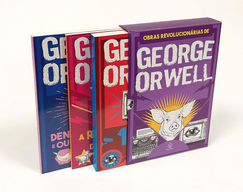 As obras revolucionárias de George Orwell - Box com 3 livros, de Orwell, George. Série Clássicos da literatura mundial Ciranda Cultural Editora E Distribuidora Ltda., capa mole em português, 2021