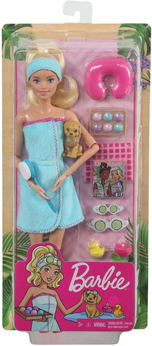 Imagen 1 de 7 de  Barbie Día De Spa Con Accesorios Articulada Original Mattel